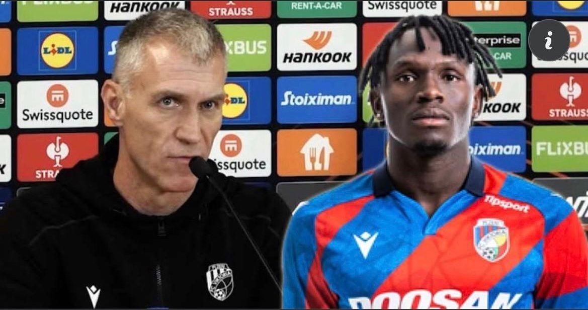 Prince Adu Shines in Plze?’s goalless draw with Slavia, coach credits Black Stars form