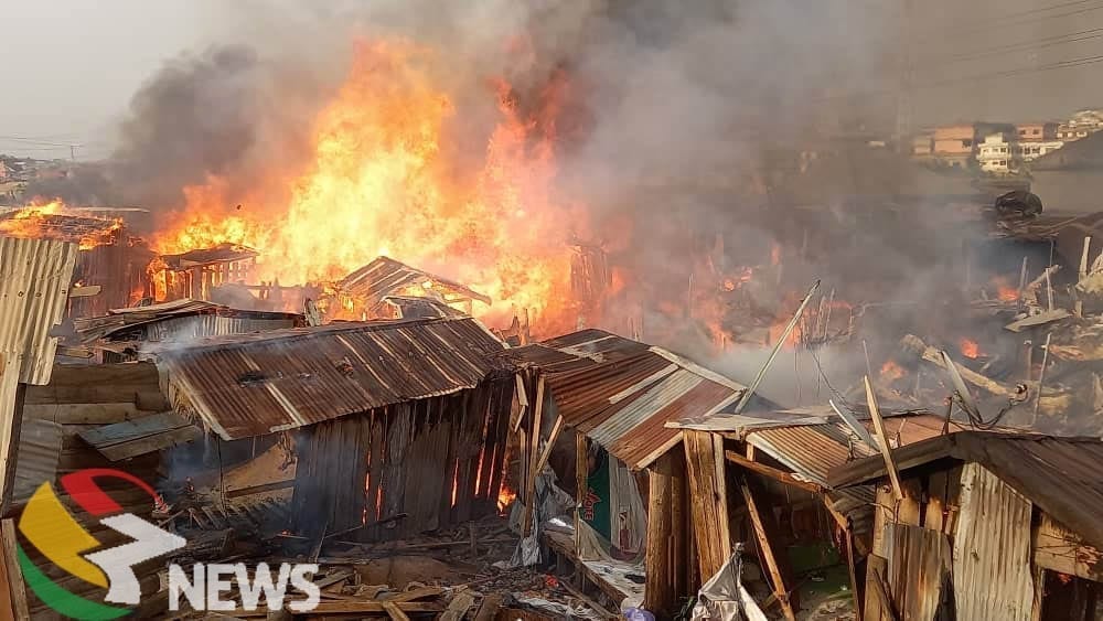 [Photos] Kumasi: Dagombaline fire in detail