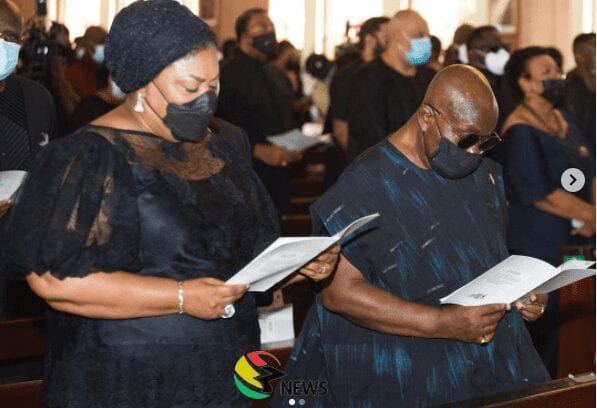 [PICTURES] Akufo-Addo, Mahama attend requiem mass held for Rawlings