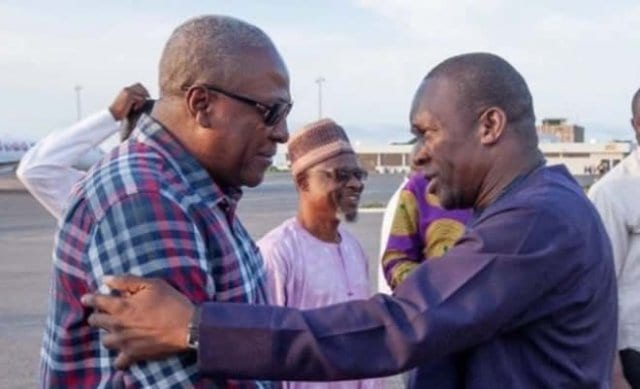 Mahama congratulates Bagbin for being elected as Speaker