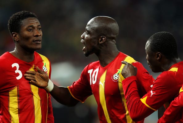 Stephen Appiah and Asamoah Gyan