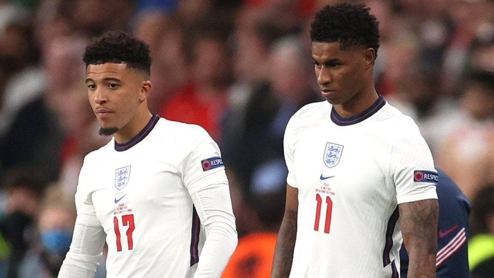 Four people arrested over racist abuse of England players