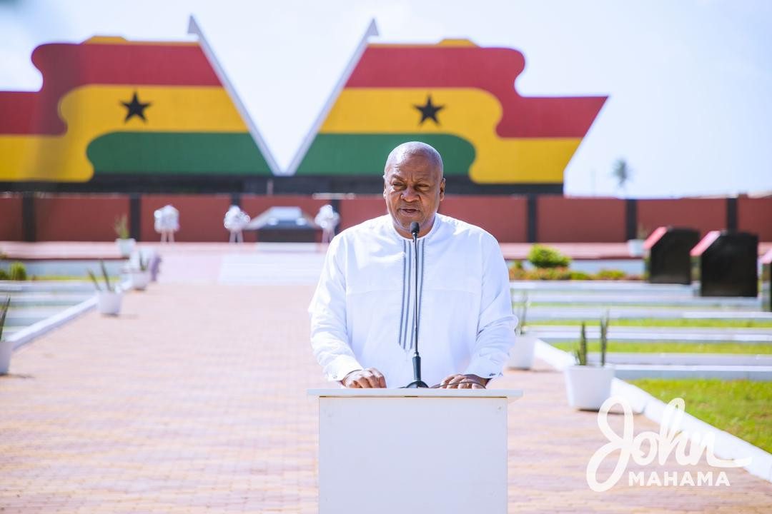 What Mahama said at the 9th wreath-laying ceremony for Atta Mills
