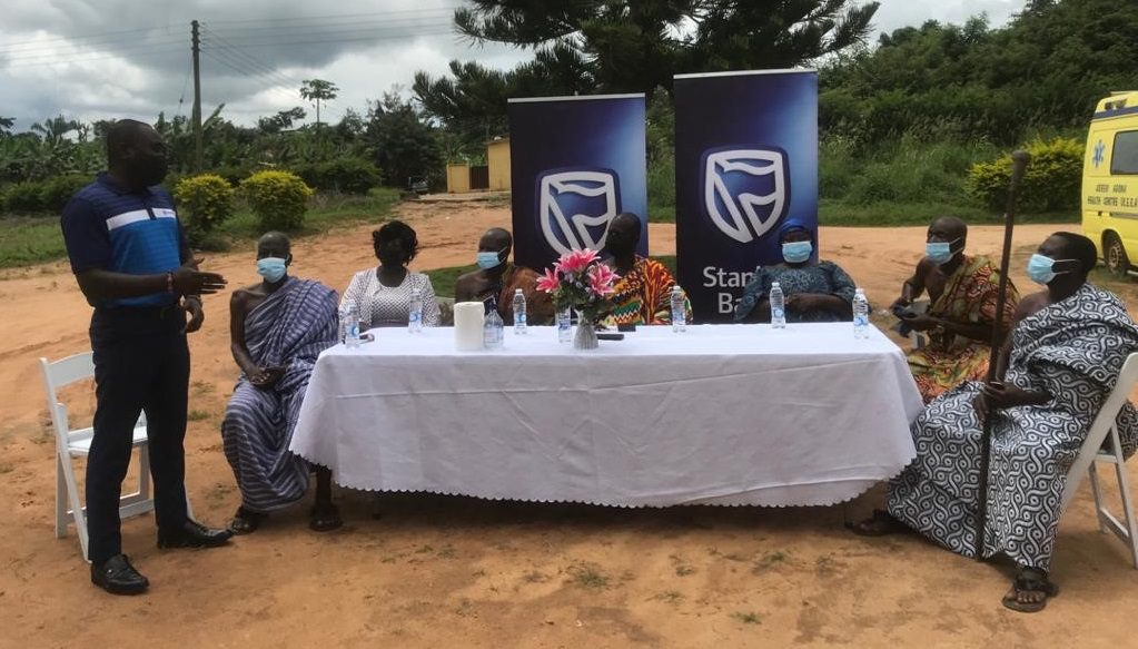 Stanbic donates health equipment to Agona Abrem Health Center