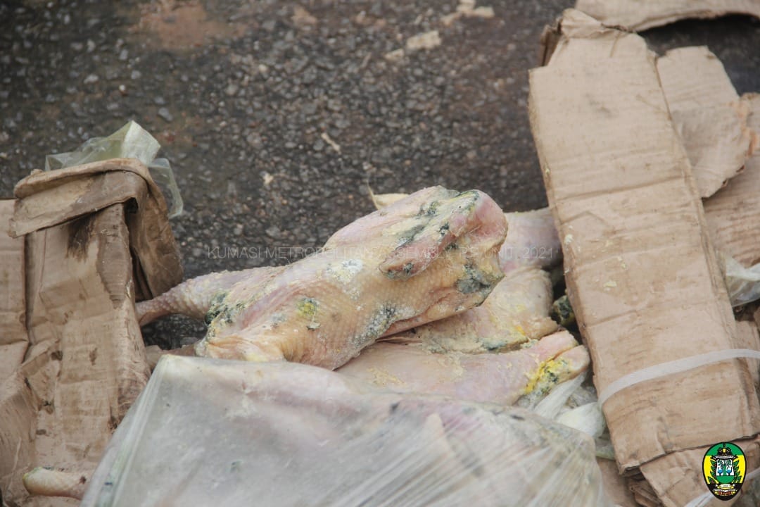 KMA busts woman carrying 15 cartons of unwholesome frozen chicken