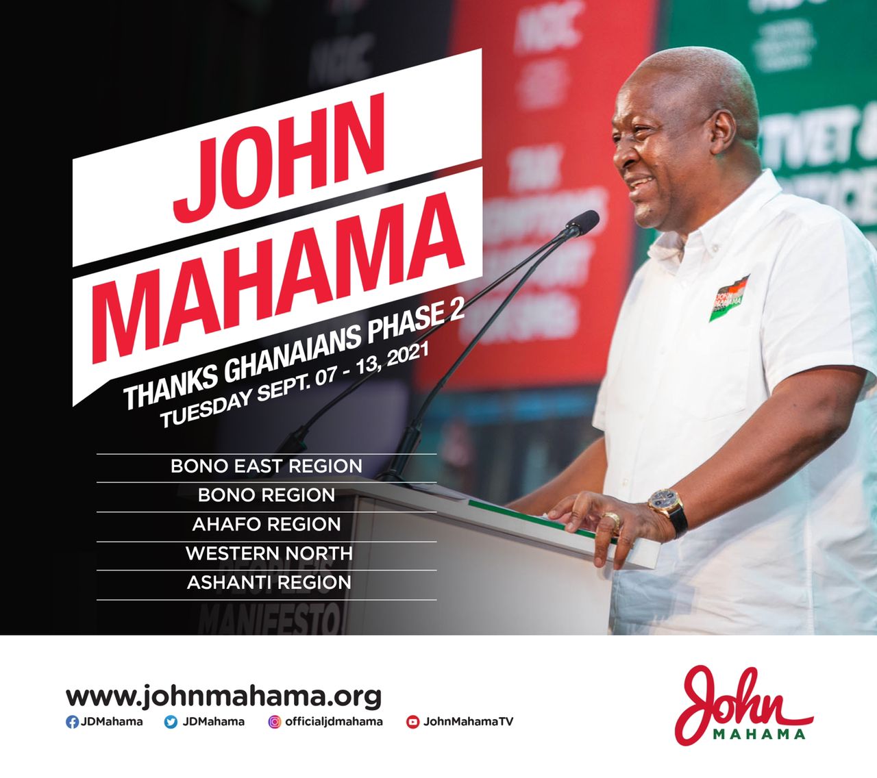 Mahama resumes Thank You tour