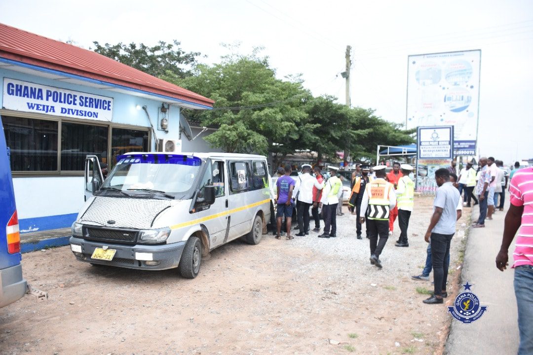 Police impound 22 vehicles at Kasoa tollbooth