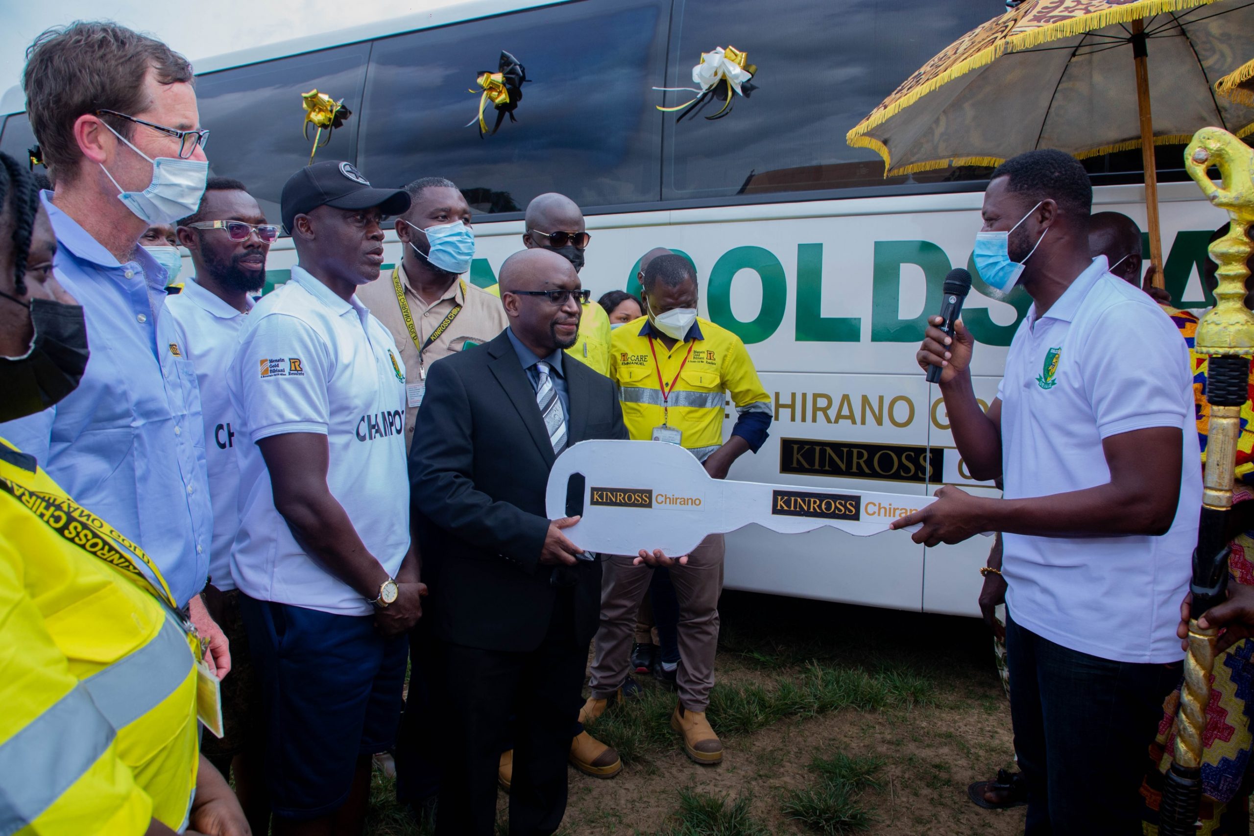 GPL debutants Gold Stars receive new bus from Chirano Gold Mines