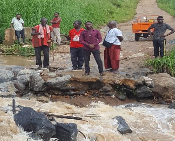 Ayensuano District: Several communities cut off due to bridge collapse