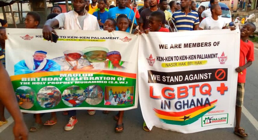 Obuasi: Muslim cleric joins 'Ken-Ken to Ken-Ken Parliament' to march against LGBTQI+