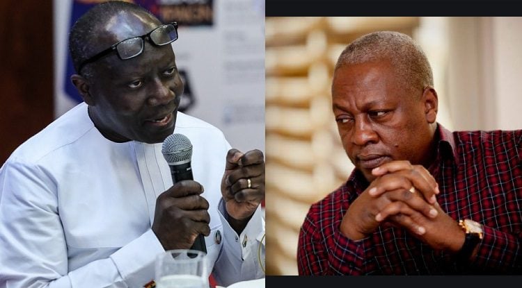 You cook figures, sue me if I'm lying - Mahama to Ofori Atta