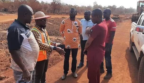 East Gonja MCE tours road construction sites