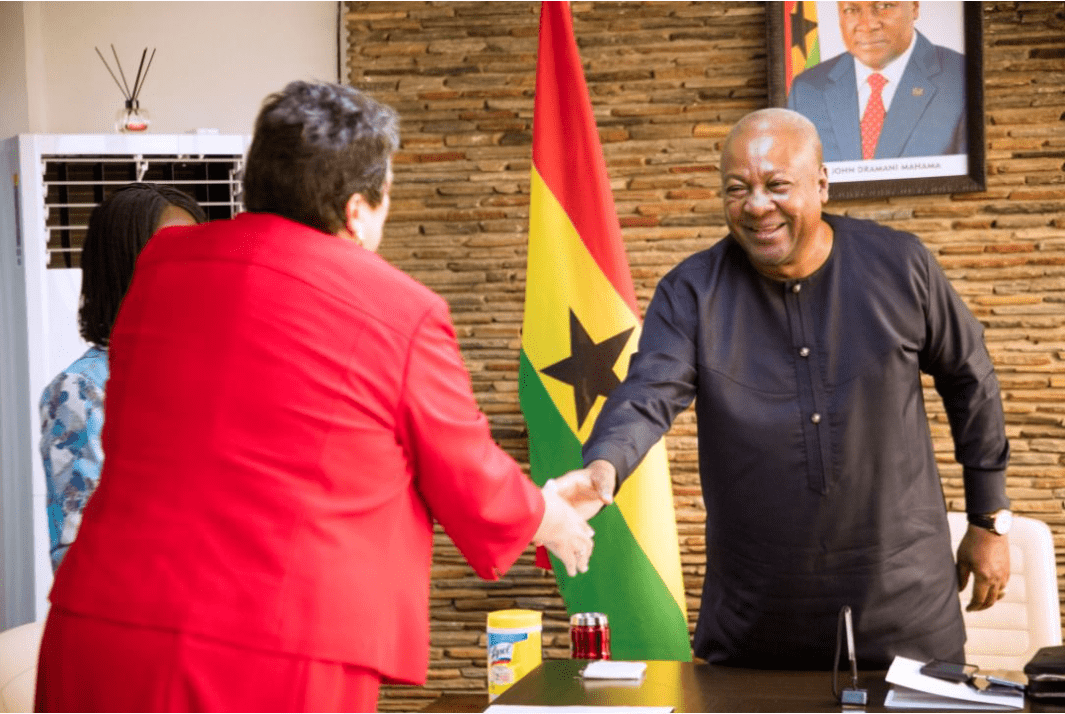 Mahama tells US Ambassador that Akufo-Addo's poor decisions worsened economic woes