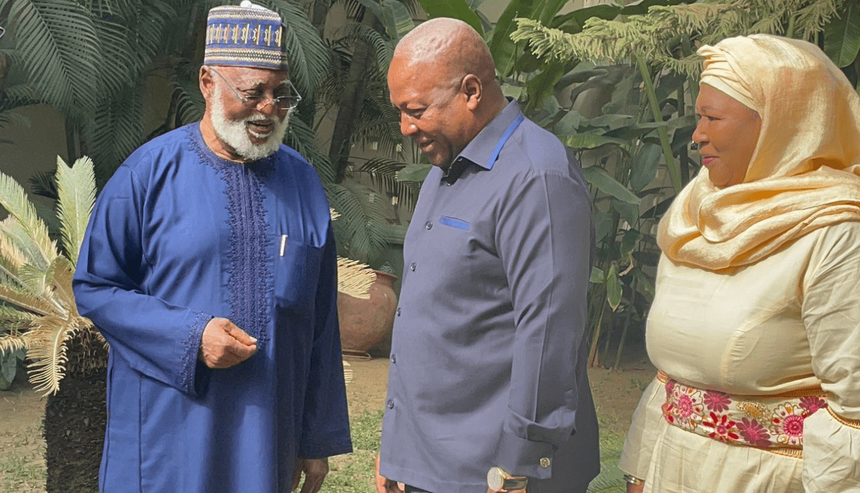 Mahama criticises Jean Mensa in Nigeria as he compares INEC to Ghana's EC