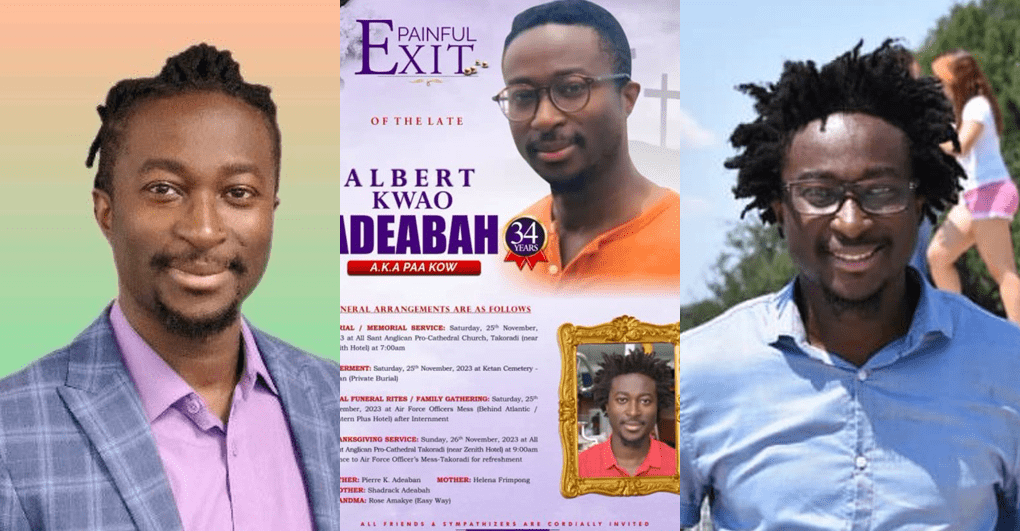 34-year-old Ghanaian based in the US dies in suspected poisoning during vacation in Takoradi