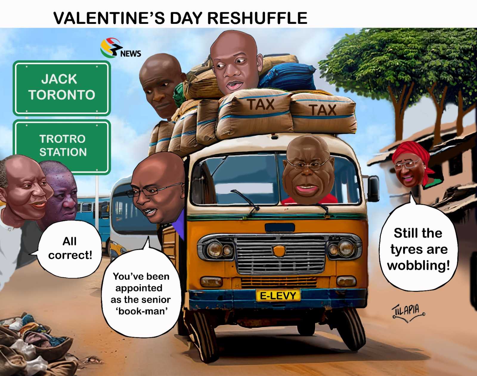 Daily Cartoon: Friday, February 15th - Tilapia