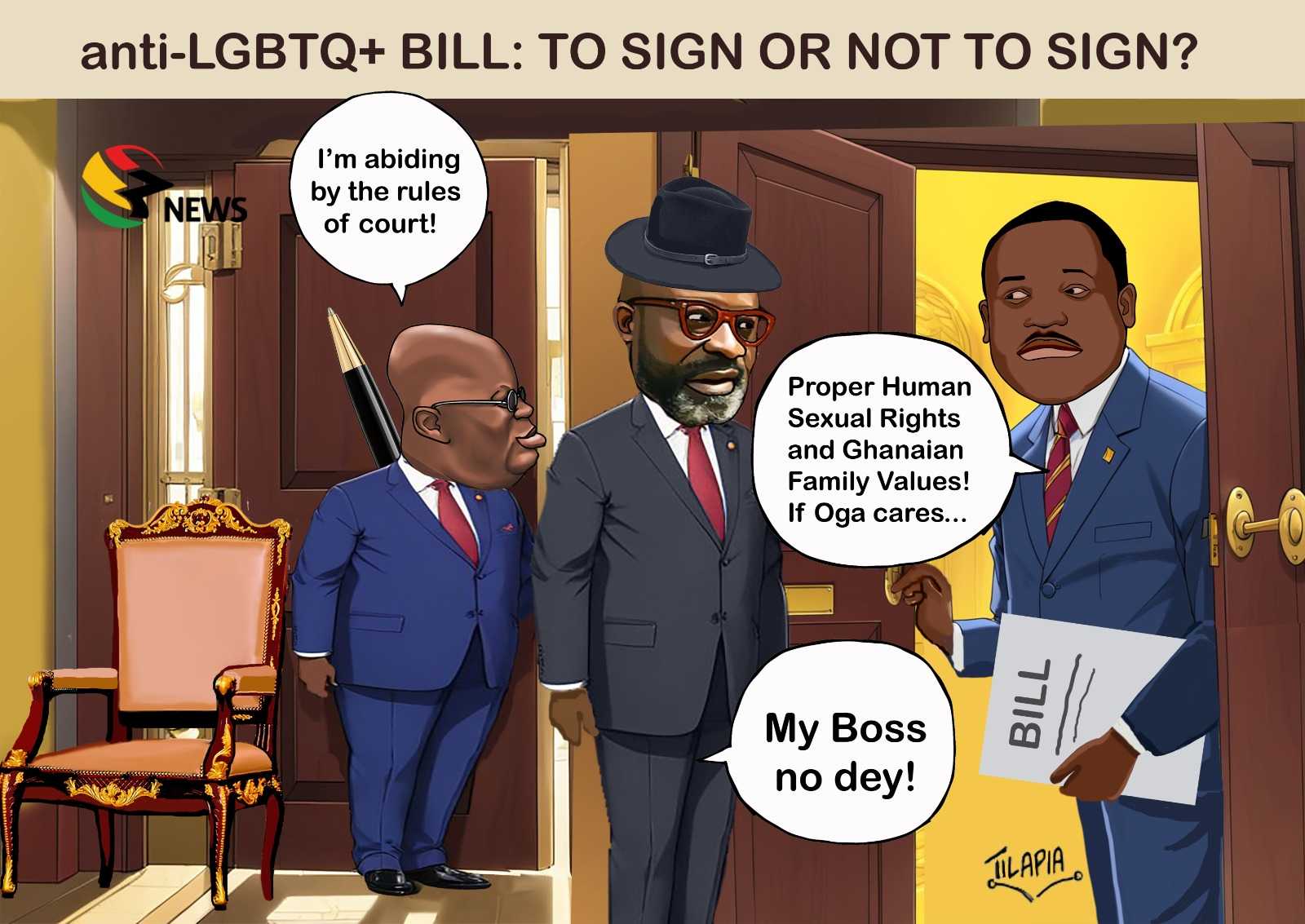 Daily Cartoon: Thursday, March 21st - Tilapia