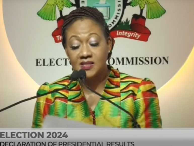 EC Jean Mensa results declaration