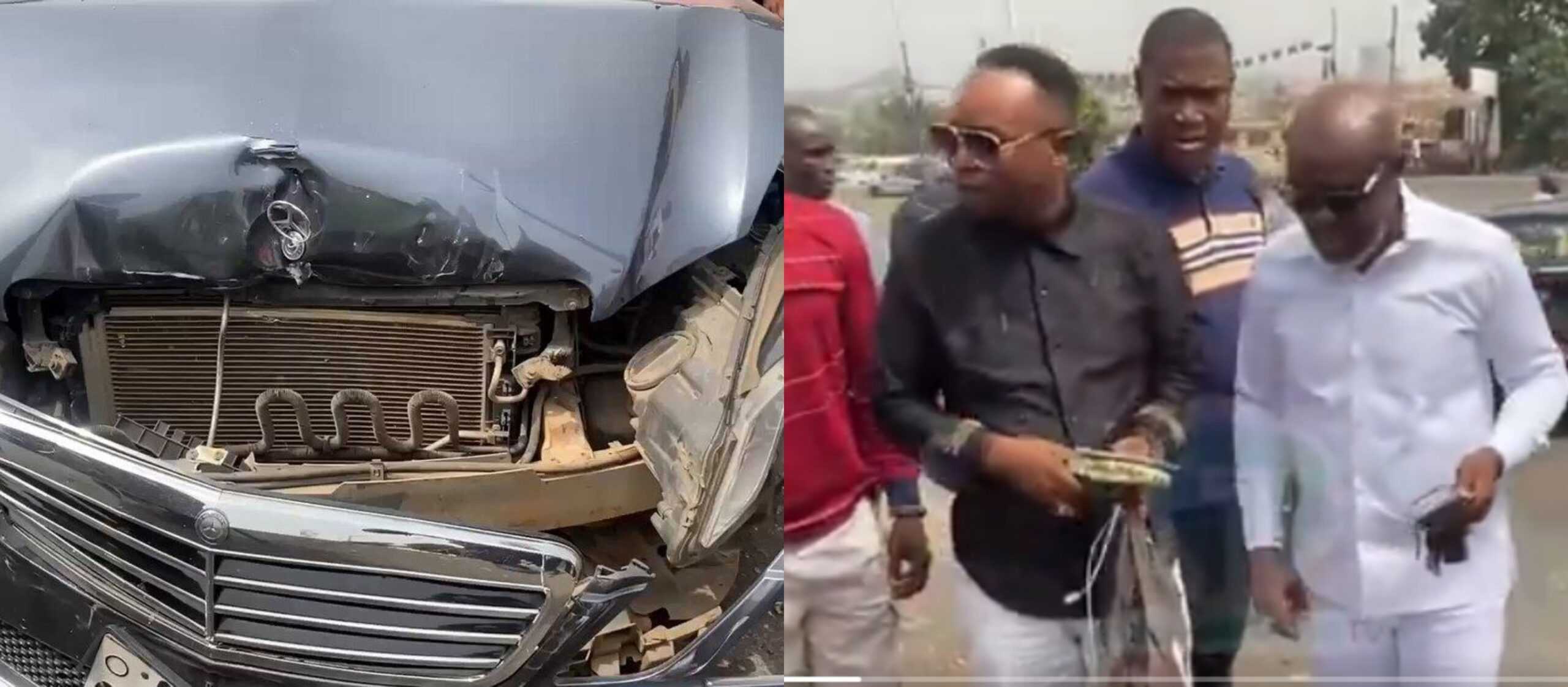 Video: Bishop Salifu Amoako involved in multi-vehicle accident