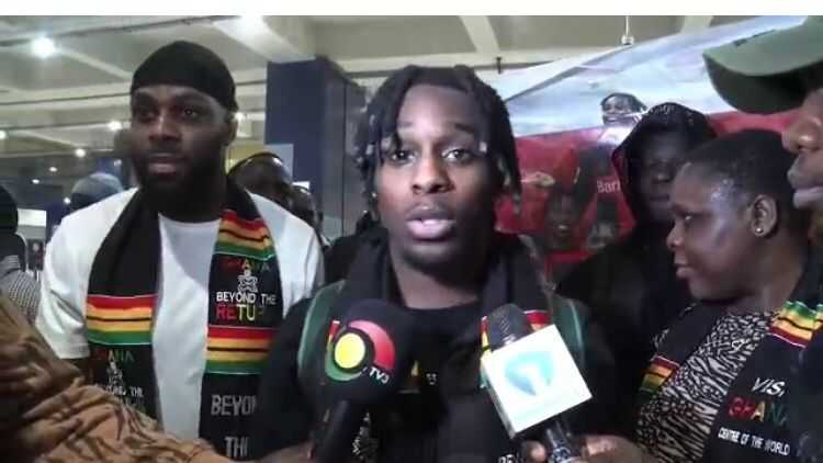 Jeremie Frimpong excited after touching down in Ghana