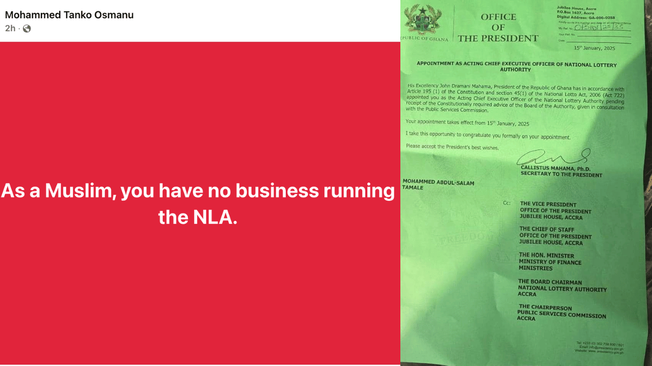 Social media abuzz over appointment of "devout Muslim" as acting NLA CEO