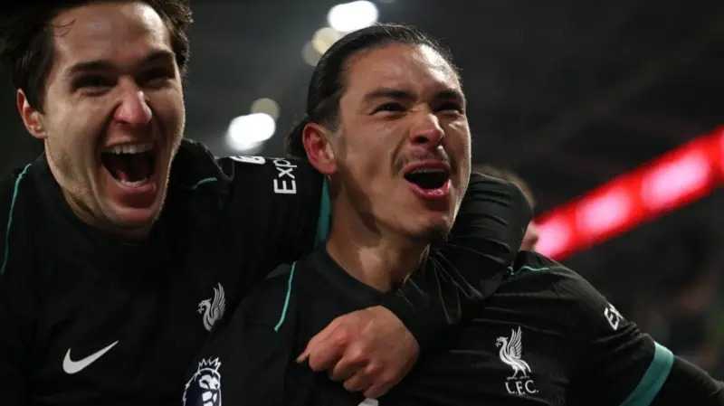 Darwin Nunez strikes late as Liverpool edge past Brentford