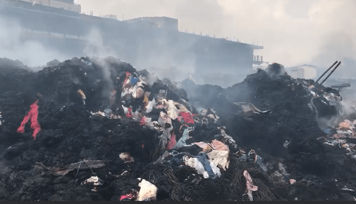 Update: Photos and videos reveal devastation of Kantamanto market fire