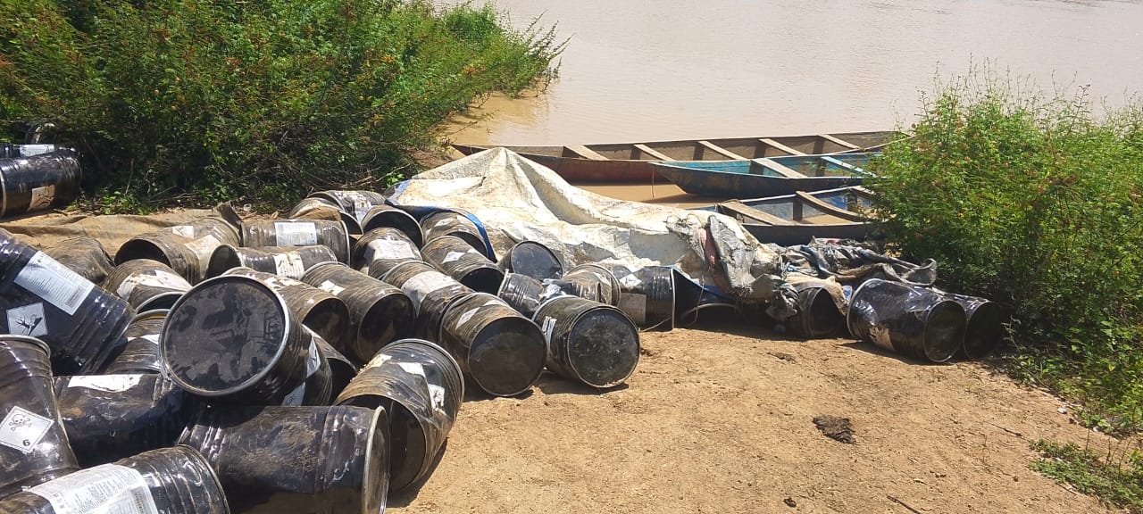 UWR: 250 barrels of suspected sodium cyanide seized along Black Volta River