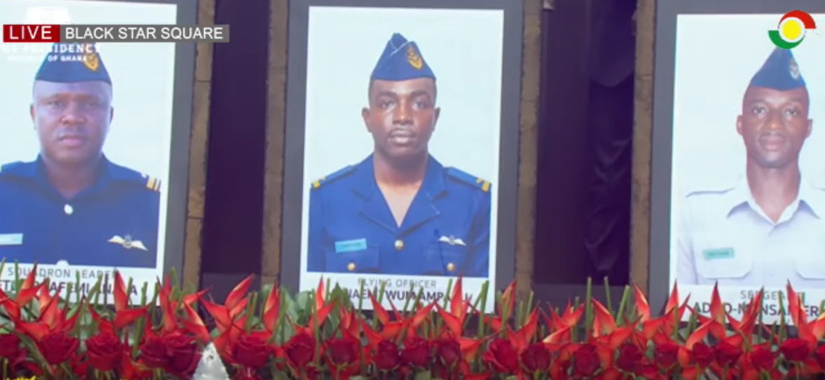Helicopter crash: Mahama announces posthumous promotions to honour the three military officers
