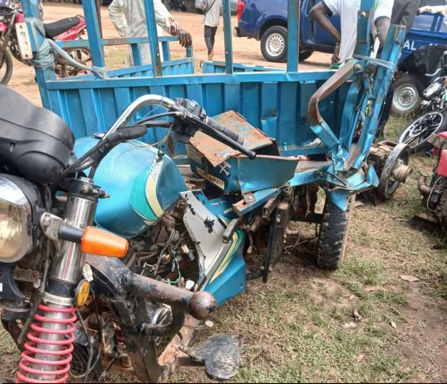 Eastern Region: 2 Police officers die in accident involving their motorbike and a stationary tricycle